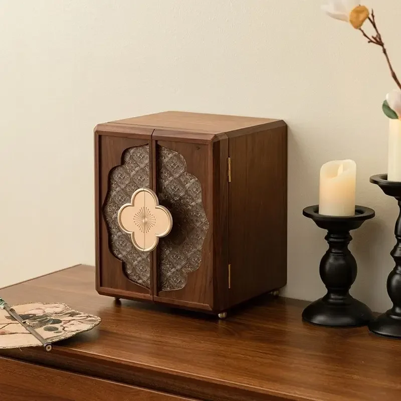 

Jewelry box, storage box, high-end exquisite national style jewelry, Chinese jewelry necklace, large-capacity retro gift.