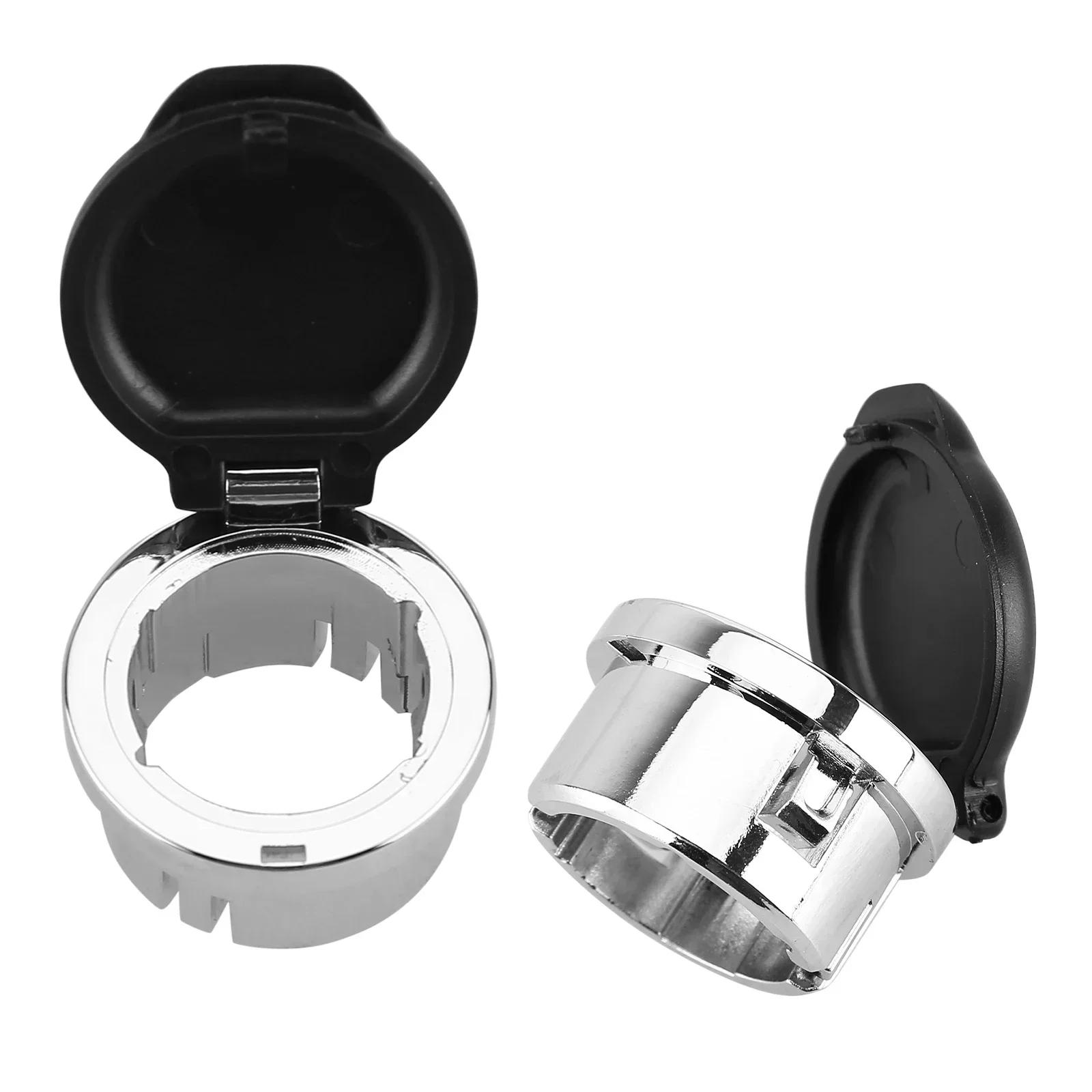 

A Pair 12V Power Outlet Plug Dash Cap Cover Compatible for 2007-2013 Silverado Sierra Tahoe 20983936 25793816