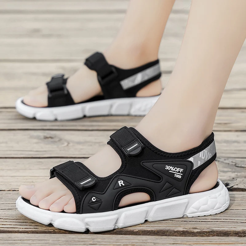 2026 New Thick Sole Sandals for Men Summer Comfortable Slip Resistant Simple Fashion Outdoor Beach Two Way Slide Sandals