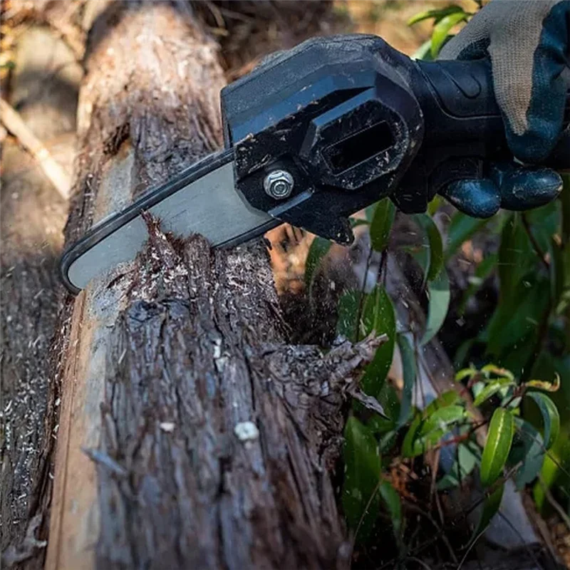 

5 шт. 6-дюймовая мини-цепь для бензопилы с 2 шт. Сменная цепная планка для аккумуляторной электрической портативной мини-бензопилы HOT
