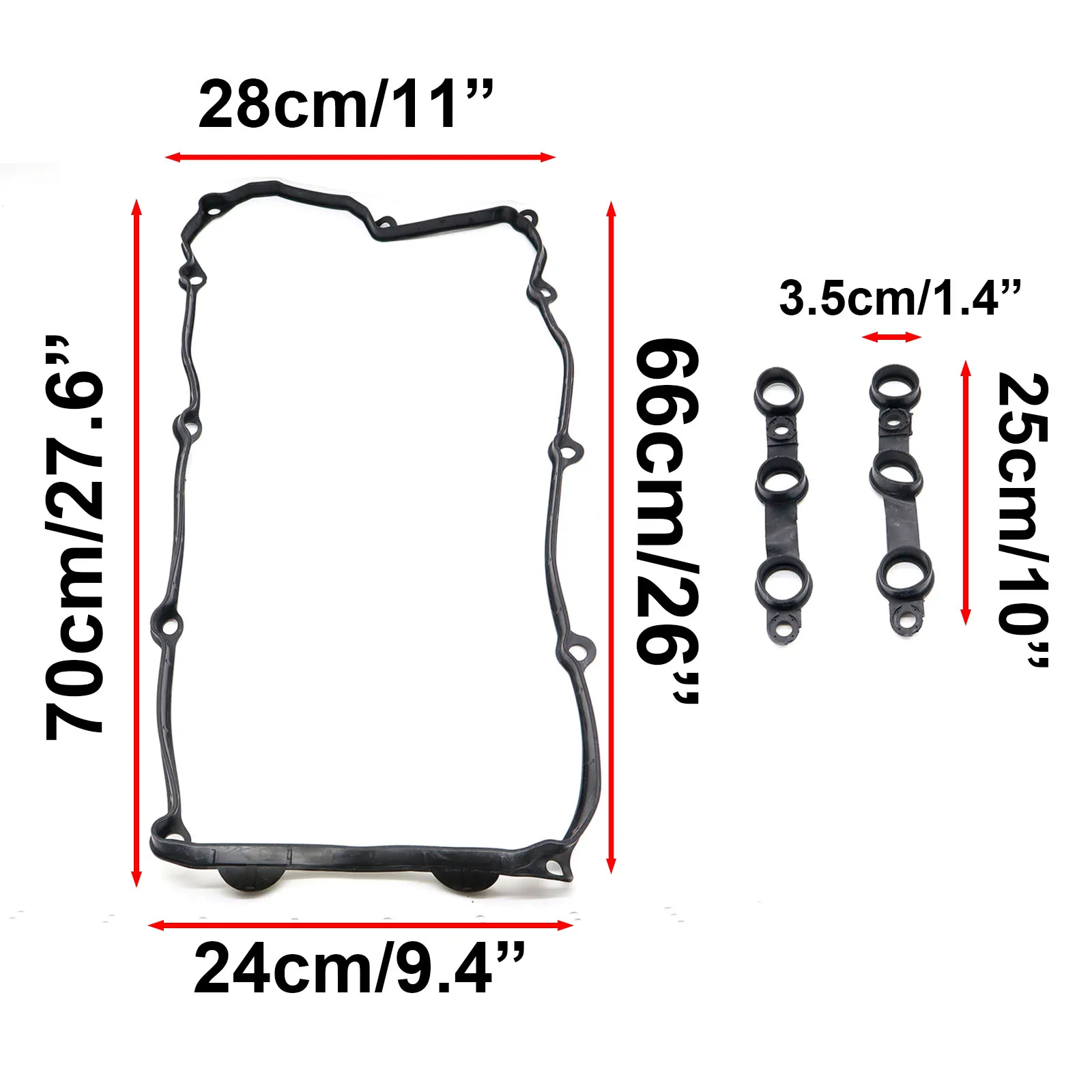 3pcs Car Engine Valve Cover Gasket Kit For BMW 323i 323is 328i 328is M3 528I E36 E39 1996 1997 1998-2002 11120034108 11129070532