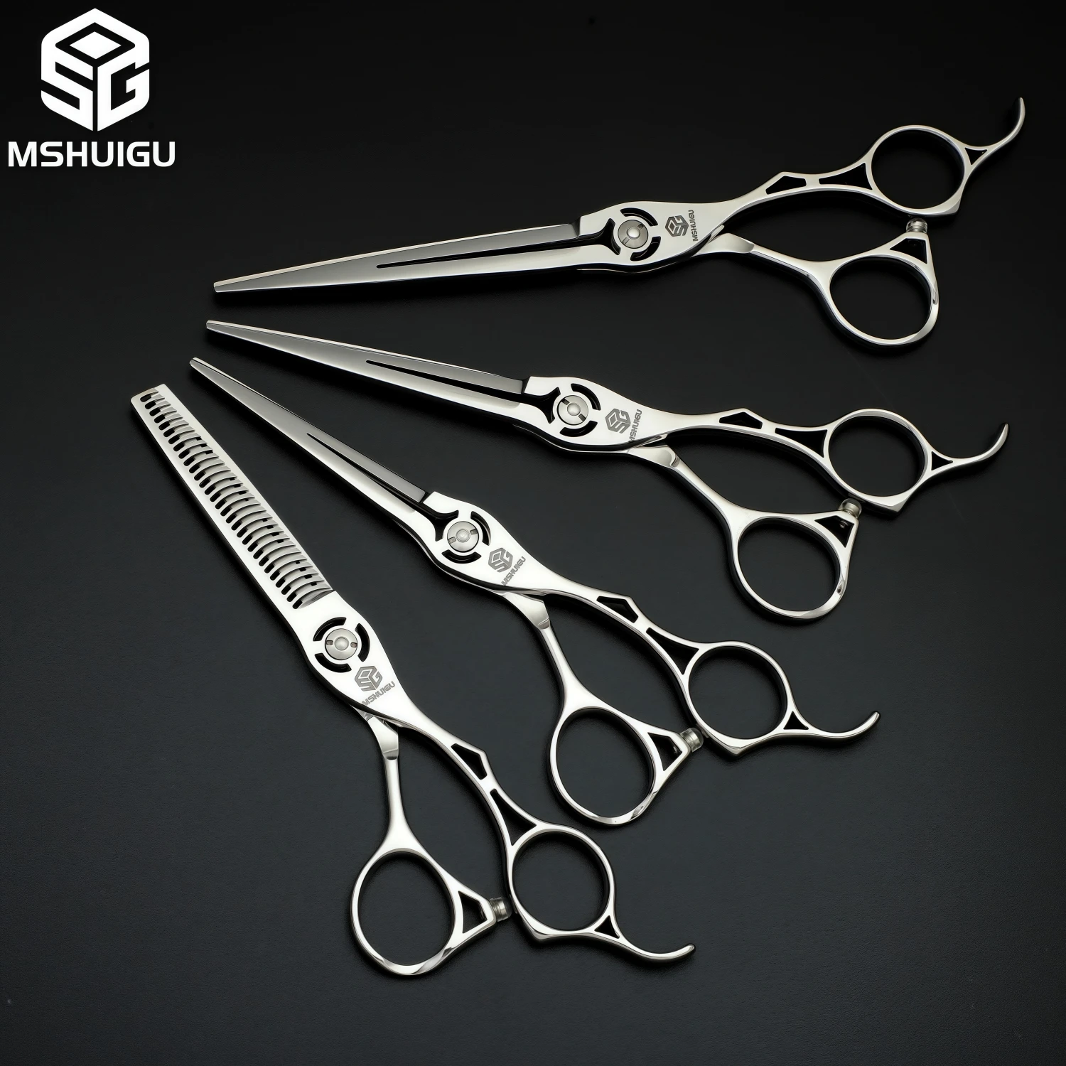 

MSHUIGU профессиональные парикмахерские ножницы, многофункциональные филировочные ножницы 6-6,5-7 дюймов, японское ожерелье 440C, аксессуары с расческой