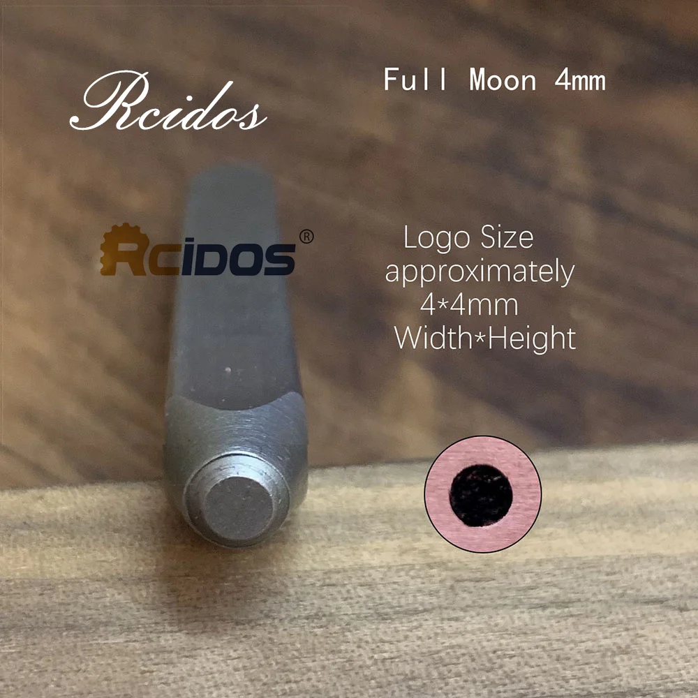 4MM Moon Phase Signature Design Stamps,RCIDOS DIY Bracelet/jewelry symbols steel stamp,4mm