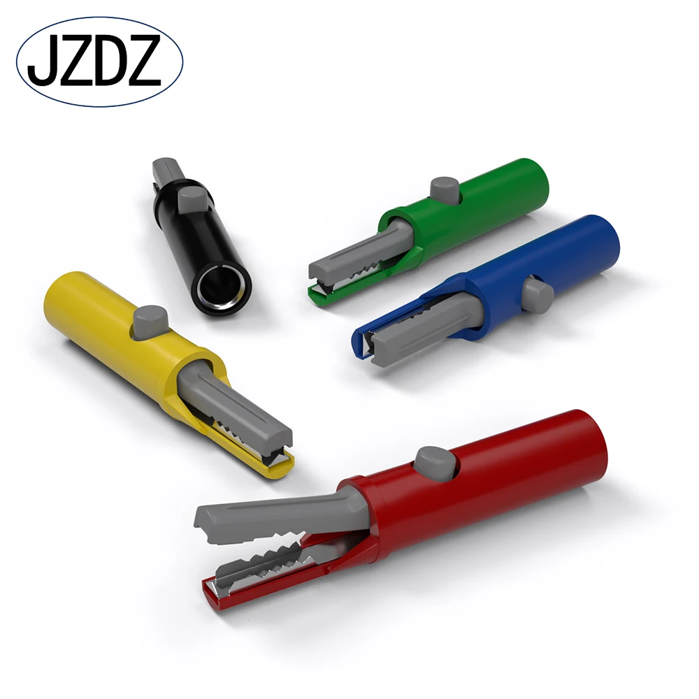 JZDZ 51mm Alligator Clip DIY Push Button Type Full Protective Insulated Electrical Clips J60030