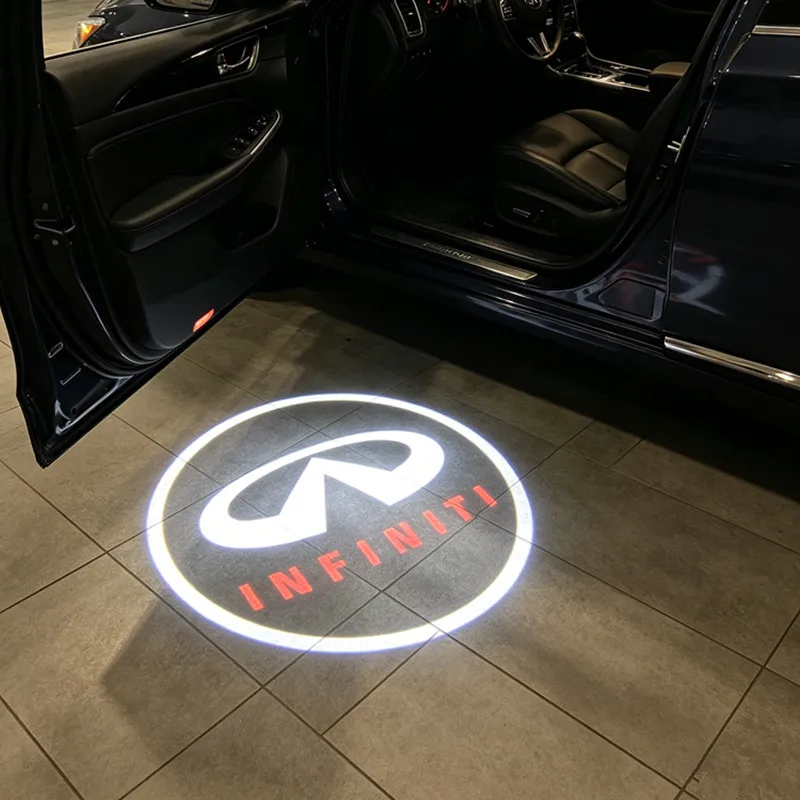 LED-Emblem-Lampen Auto-Tür-Willkommenslogo-Licht für Infiniti Fx35 Q50 QX60 QX50 Q59 Q70 Q30 G37 G35 Auto-Zubehör – Detail 1