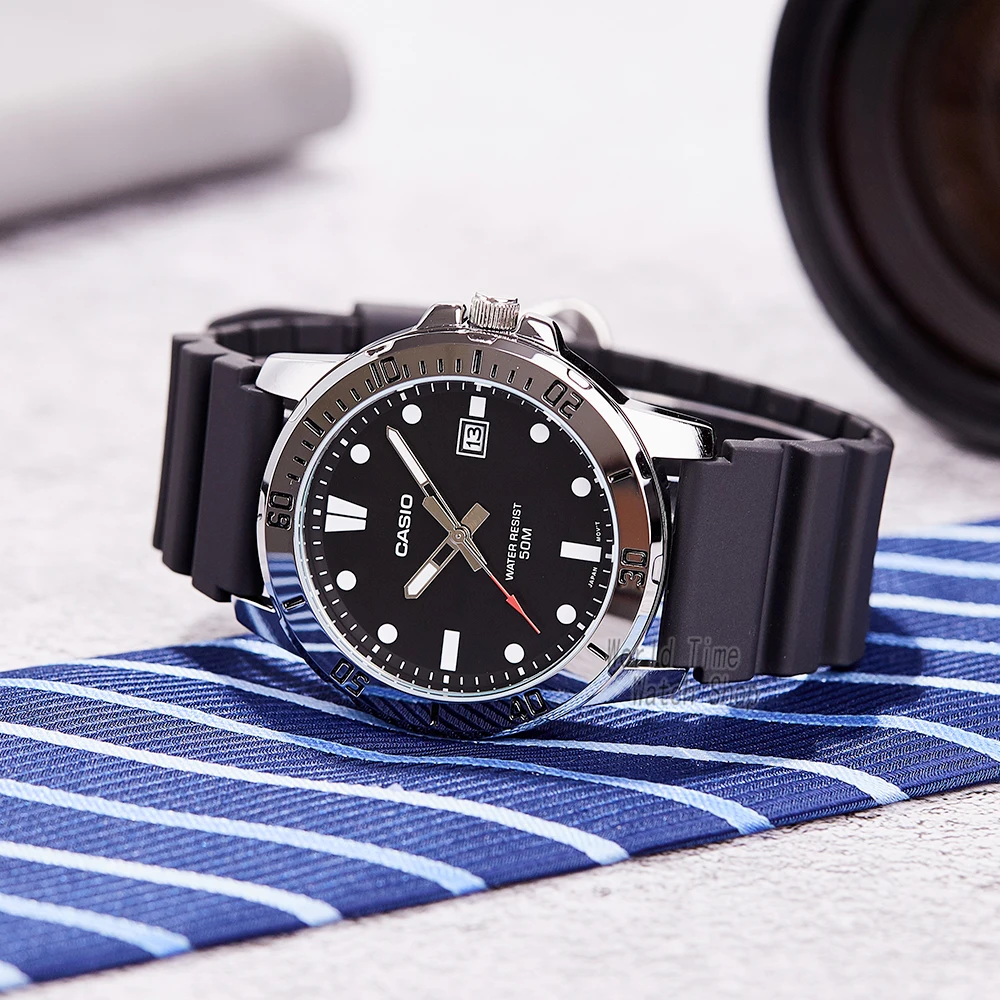 Casio watch for men business fashion resin strap atmospheric waterproof MTP-VD01 Series