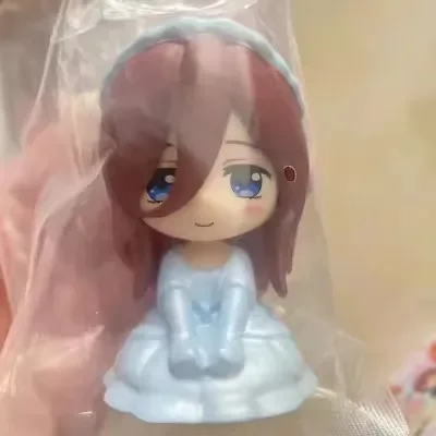 Japanese Bandai Genuine Scale Model The Quintessential Quintuplets Nakano Nino Ichika Uniform Wedding Dress Action Figure Toys