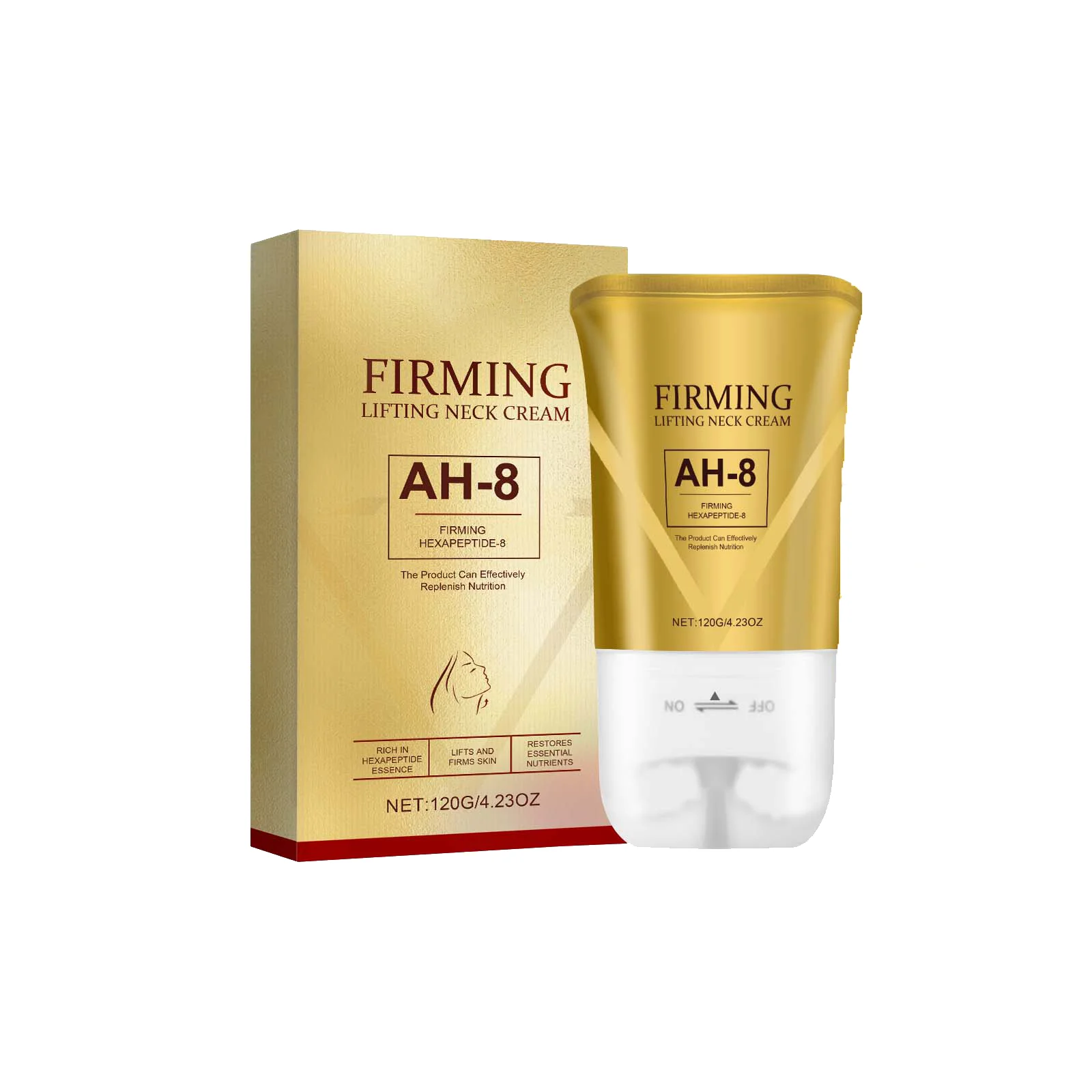 Neck Roller Cream Massage Firm Nourish Soothe Skin Improve Dryness Reduce Wrinkles Fine Lines Sagging Remove Double Chin Cream