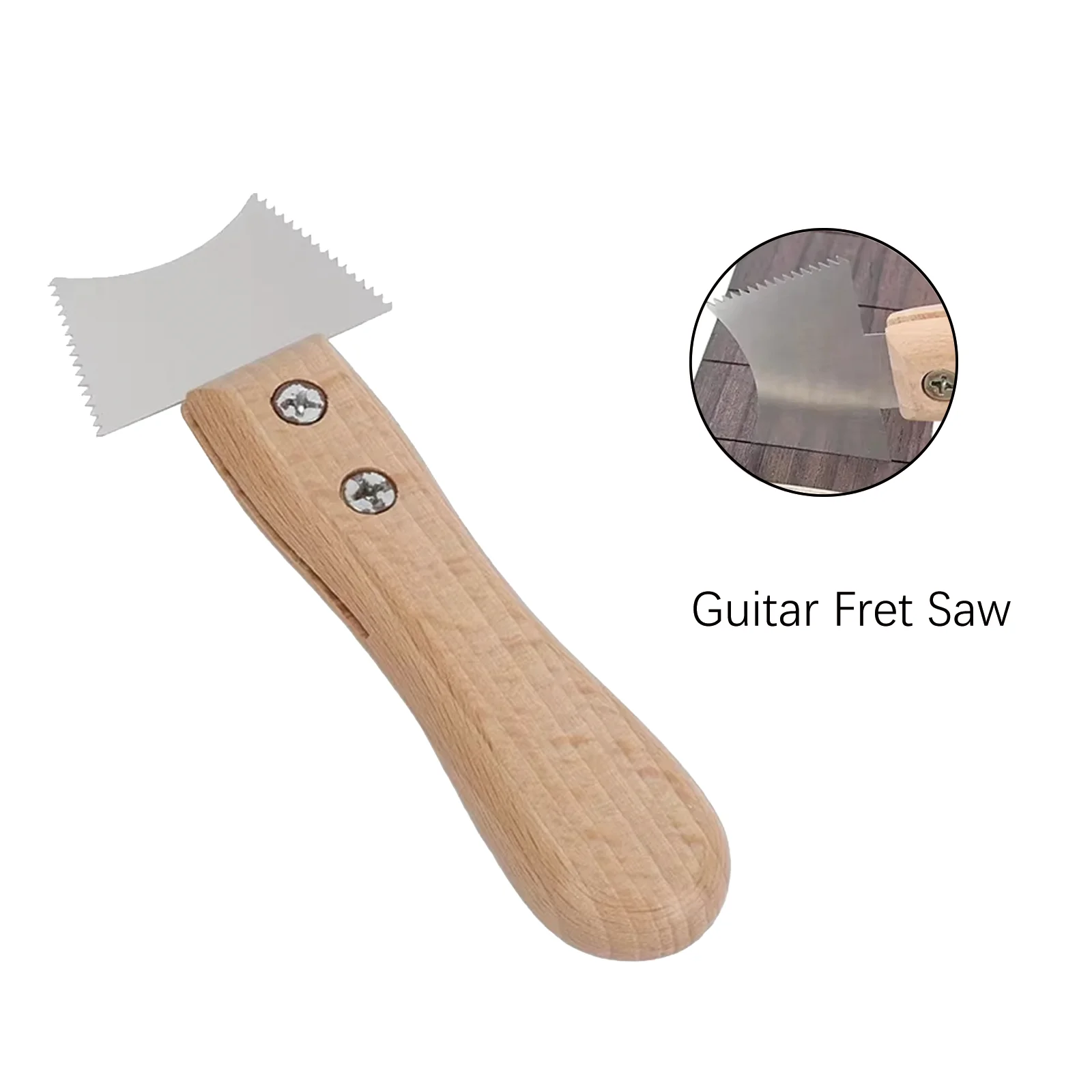 Miwayer Guitar Cleaning File Tools Slotting Hole Fret Nut Saddle Cleaning Saw for Musical Instruments