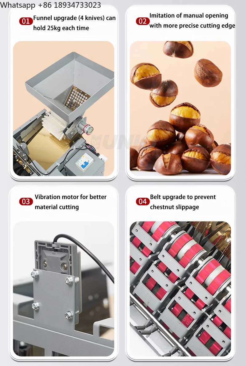 Chestnut Shell Opening Machine Chestnut Incision Opener Chestnut Cutter Shelling Machine