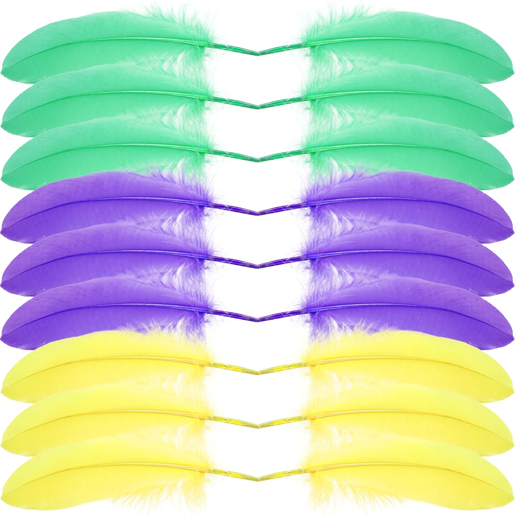 

300pcs Colored Goose Plumes Ornament Materials Diy Craft Decor Wedding Party Supplies Home Decoration Props For Mask Hat