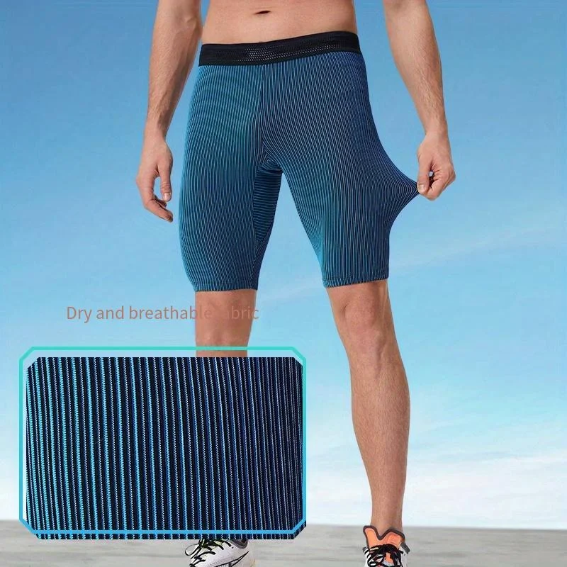 Short de sport serré pour hommes, pantalon de Compression à séchage rapide, respirant, pour Marathon
