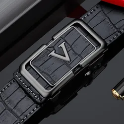 Fashionable men's waistband with automatic buckle, simple belt, personalized and trendy belt