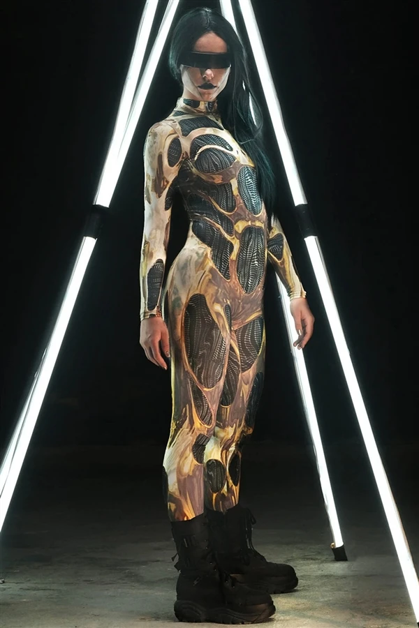 Damen-Roboter-Kostüm, Punk-Tech, zukünftiger Soldat, Cosplay-Outfit für DS, Halloween, Bar, Par, Bühnenauftritt, traditionell, ethnisch