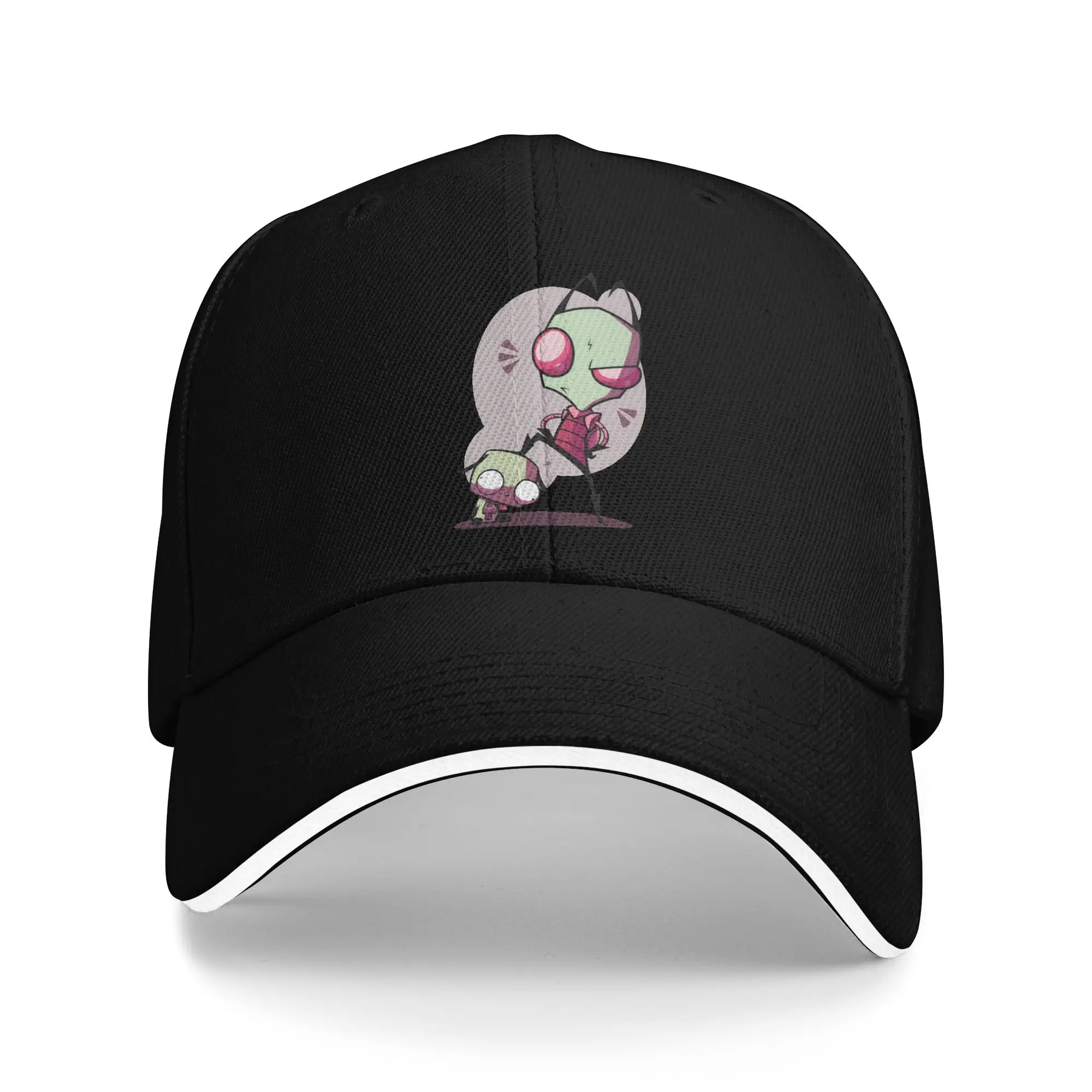 Invader Zim Cartoon Baseball Caps Hip Hop  Sandwich Hats for Men Women Adjustable Dad Hat Outdoor