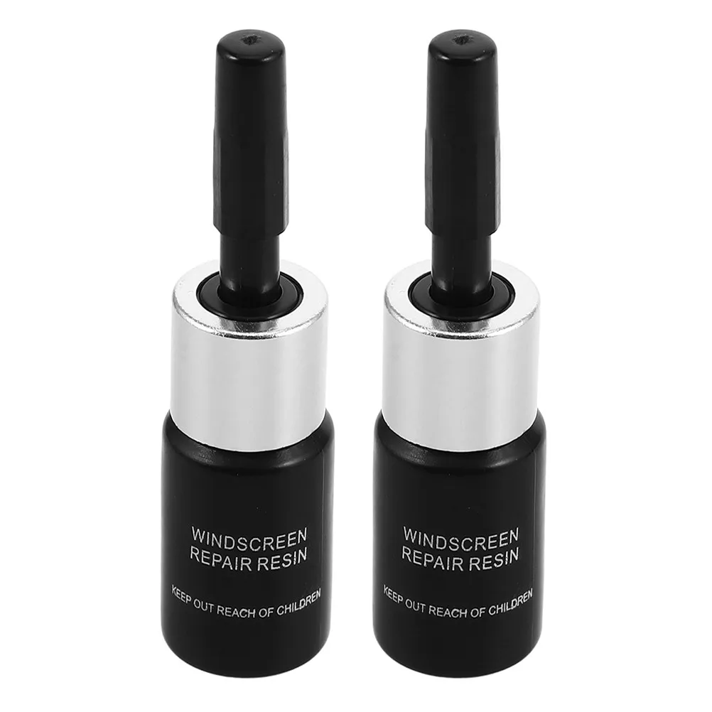 2Pcs Glass Repair Liquid Windshield Repair Kit Car Scratch Crack Remover Tool Easy Reusable for Chips Crack Windshield Fix