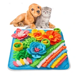 Pet Sniffing Pad Dog And Cat Cring Toys Indoor Play Eating Mat Łagodzi stres i uwalnianie energii Treasure Hunting Slow Food