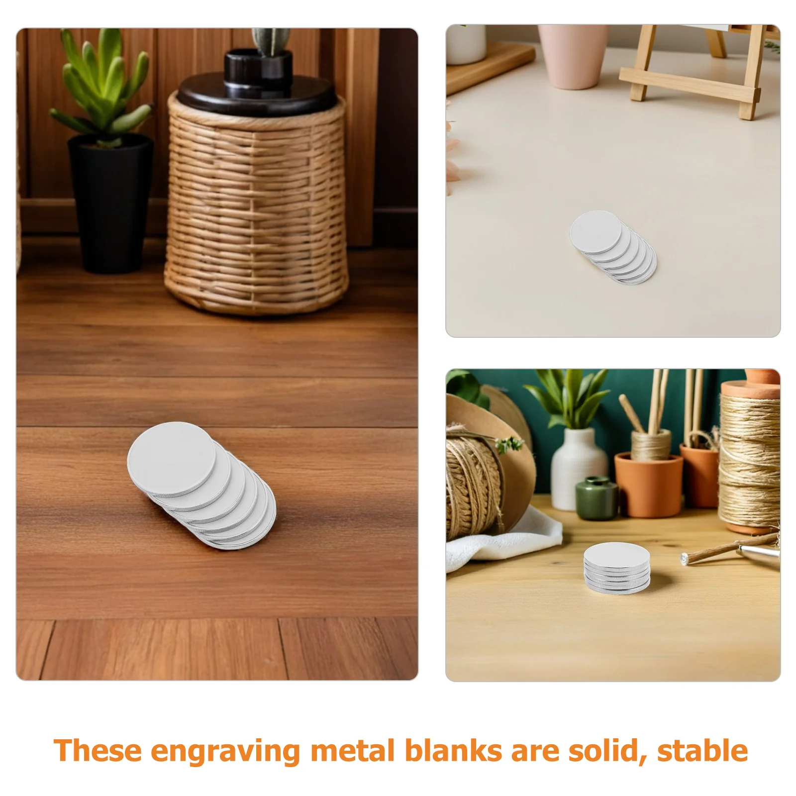20 قطعة عملات التحدي الفارغة 40 مللي متر النقش بالليزر عملة تذكارية الفراغات للهدايا الشخصية DIY بها بنفسك مشاريع ختم المعادن #4