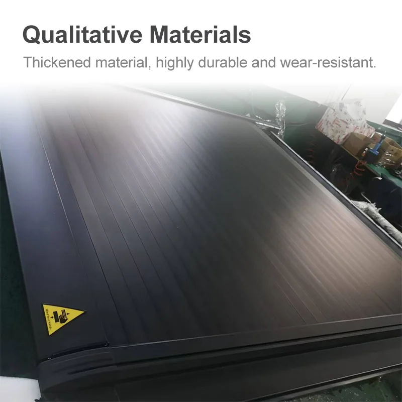 بيك اب شاحنة غطاء السرير الألومنيوم الأسطوانة مصراع غطاء تونيو الكهربائية لفورد F150 #4