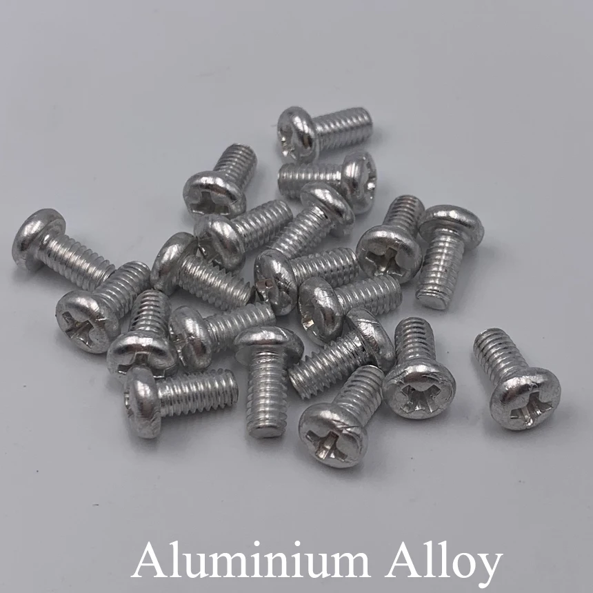 M8 M8*12/16/20/25/30/35/40/45/50mm AL Aluminium Alloy Bolt Phillips Cross Recessed Round Pan Head Screw