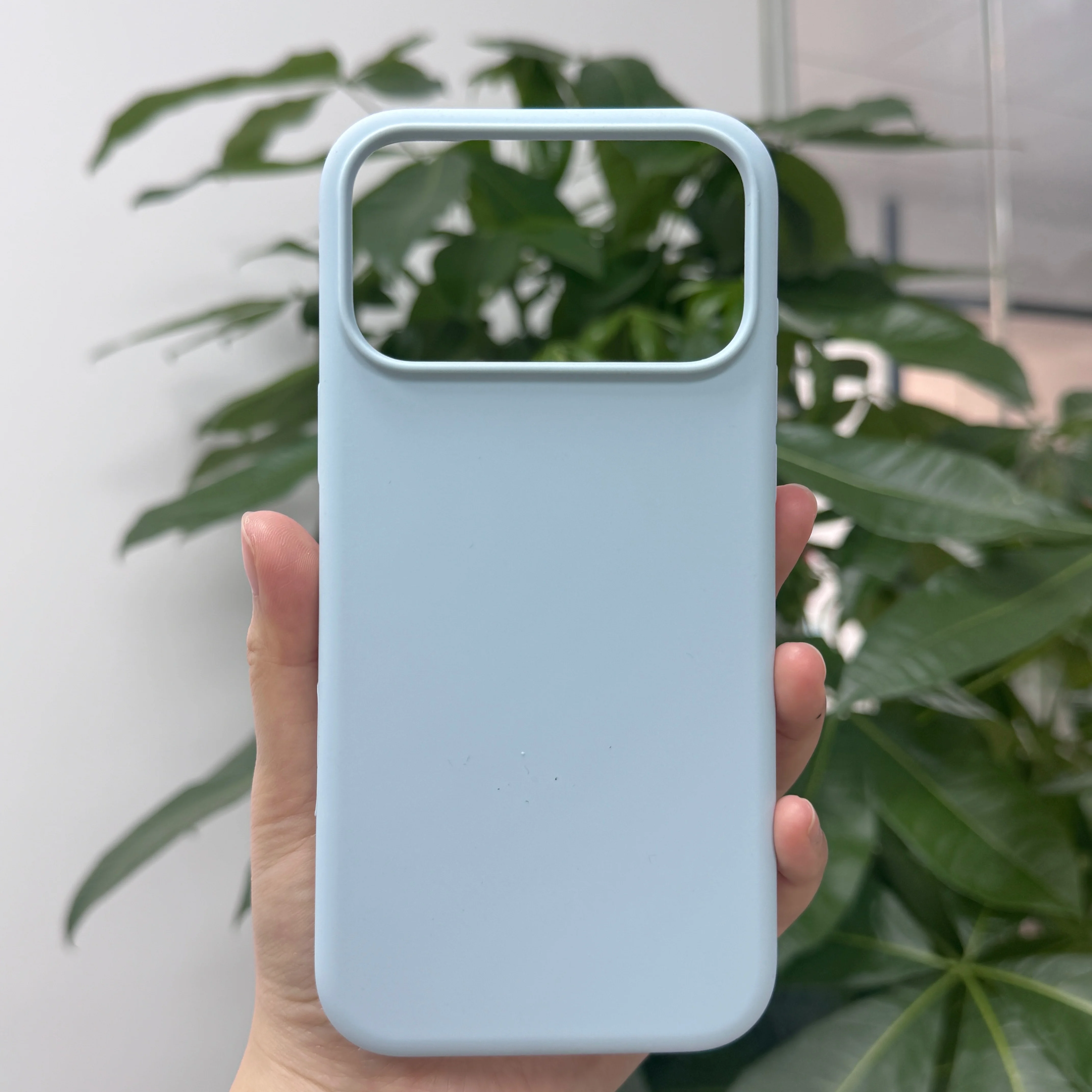 Funda de Silicona Líquida de Color Puro Antigolpes para iPhone 17 Pro Max, 17 Air, 16, 15, 14 Pro Max, 13 Pro Max, Cubierta Protectora Suave de Lujo