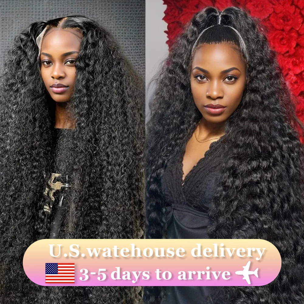 13x4 Deep Wave Lace Front Wig 40Inch Water Wave Lace Closure Wig 210% Human Hair Wigs 13x6 HD Frontal Human Hair Lace Front Wigs