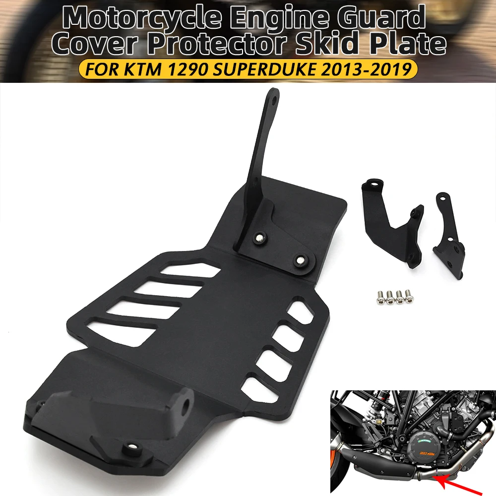 Motorcycle Front Skid Plate Engine Guard Chassis Fairing Guard Protection Cover For 1290 Super Duke R 2013-2019