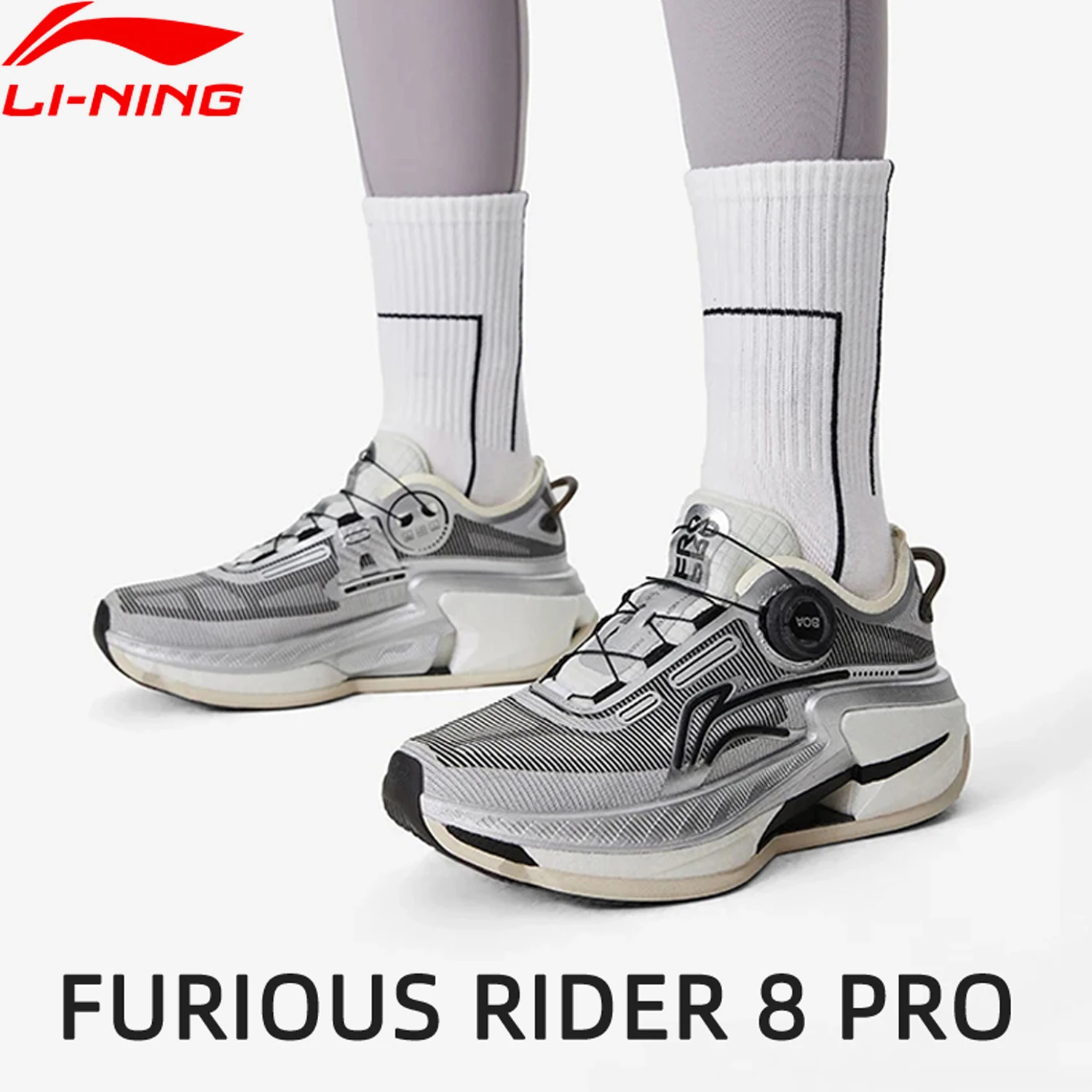

Li-Ning FURIOUS RIDER 8 PRO Women Running Shoes BOOM FIBER Breathable CARBON-FIBER PLATE LiNing Stability Sports Shoes ARZU006