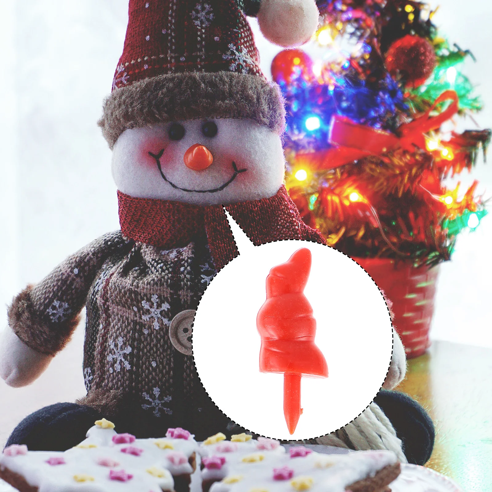 100 Stück Schneemann-Nasenzubehör für DIY-Kunststoff-Dekore, Spielzeugzubehör, Mini-Verkauf, Ornament-Dekoration