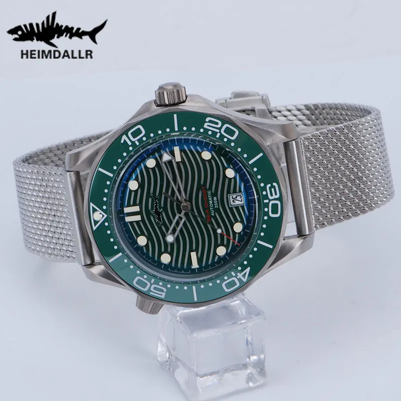 

Heimdallr HMSO-02 Titanium NH35 Automatic Mechanical Men Wristwatch C3 Luminous Sapphire Crystal 200M Waterproof Dive Men Watch