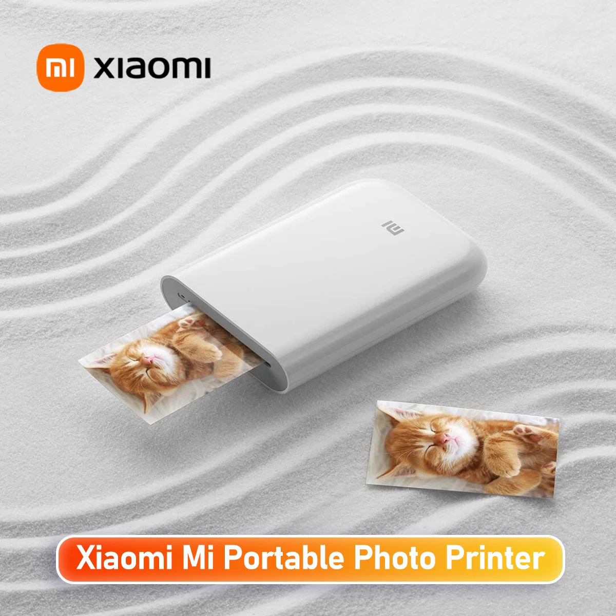 Xiaomi Mi Portable Photo Printer AR Video Printing Bluetooth Connection ZINK Zero Ink Technology 2x3 Inch Sticky Back Photos