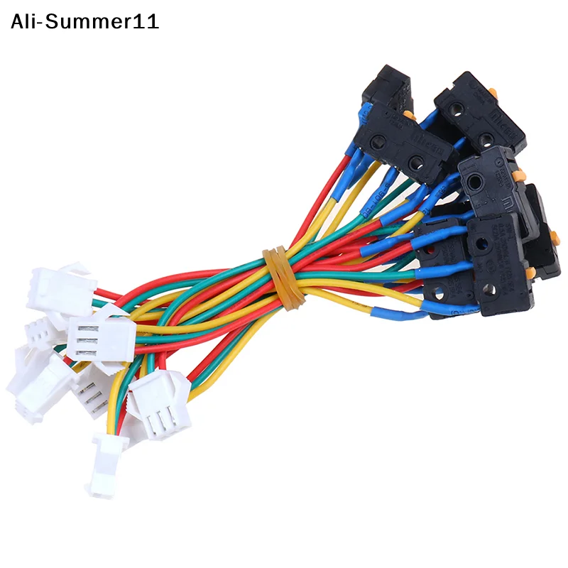 【1a1】【1A3】10Pcs 2026 New Flame Retardant Material Metal Gas Water Heater Micro Switch Three Wires Small On-off Control 0.6x1x2cm