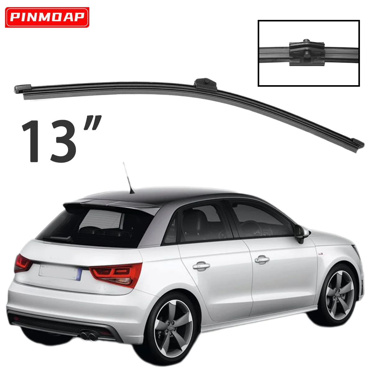 1PC 13 "Hinten Wischer Für Audi A1 2010-2017 Windschutzscheibe Windschutz Hinten Wischer Klinge Auto Zubehör Zubehör