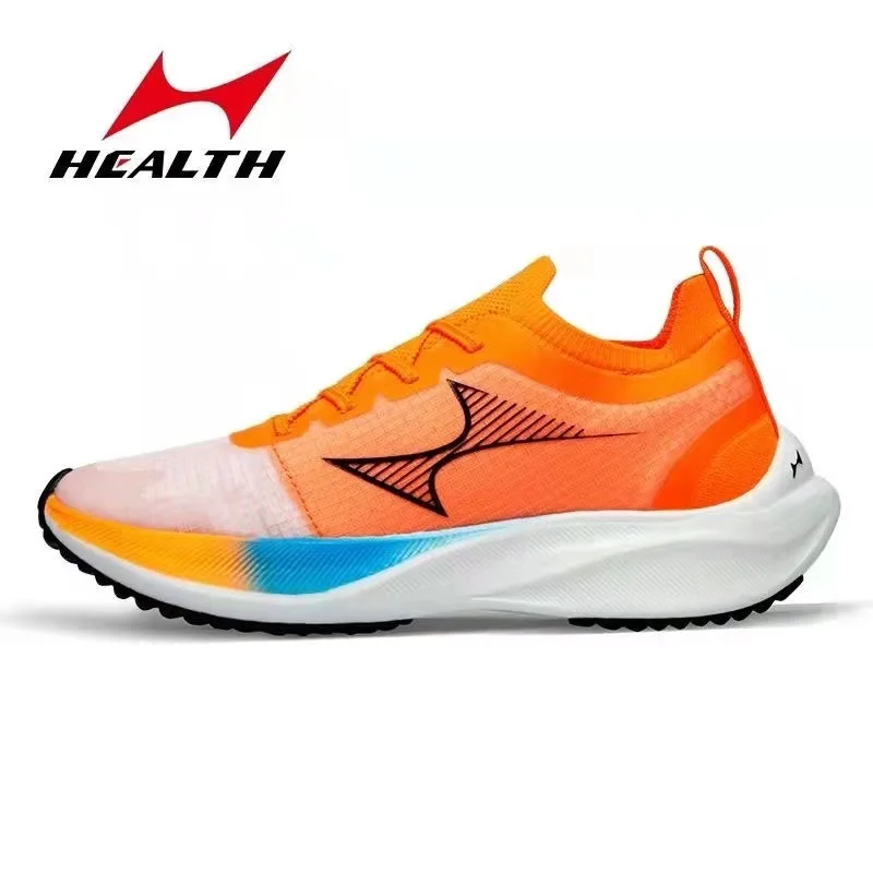 HEALTH Men Women Professional Marathon Shoes Wet Ground Anti-skid Carbon Plate Ultra Light Speed Running Training Sneakers