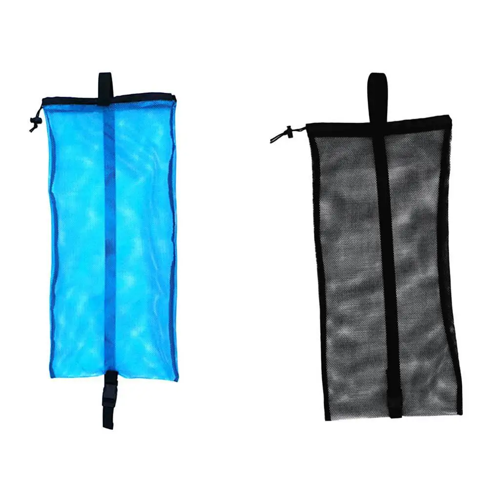 Drawstring Mesh Backpack Heavy Duty Scuba Storage Net Bag for Water Sports Diving Accessories and Training Gear