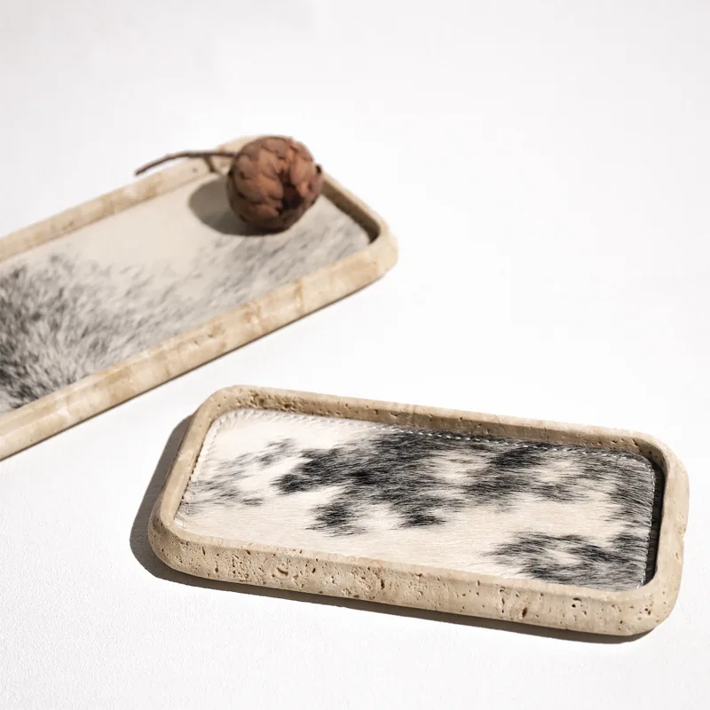 

PYJ Huangdong Stone Real Horse Hair Aromatherapy Home Decoration Cloakroom Entrance Storage Tray