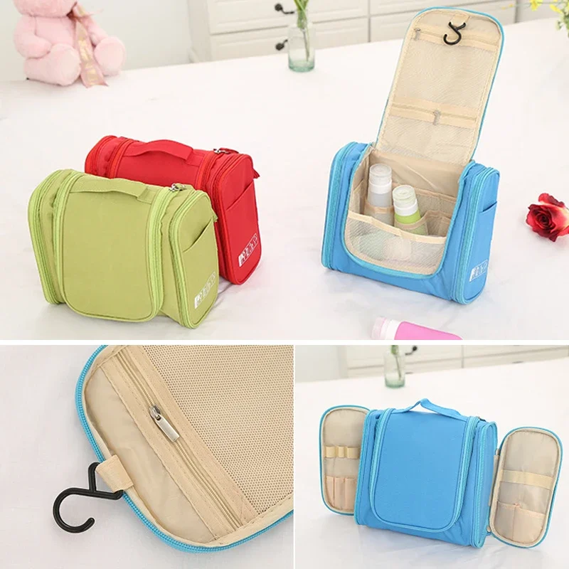 Large Capacity Waterproof Travel Organizer Bag Unisex Cosmetic Bag Hanging Travel Makeup Bags Washing Toiletry Kits Storage Bags