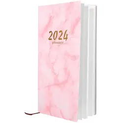 A6 The Notebook 2024 Year Notepad Agenda Marbling Planning Handbook Business Pu Planner Students Practical Writing Portable