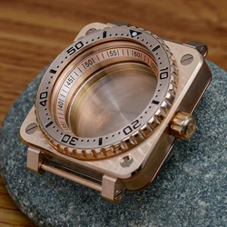 Mod SKX007 Square Sealed Back Cover Watch Case Fits NH35 NH36 7S26 Automatic Movement Sapphire Crystal Glass Watch Cases