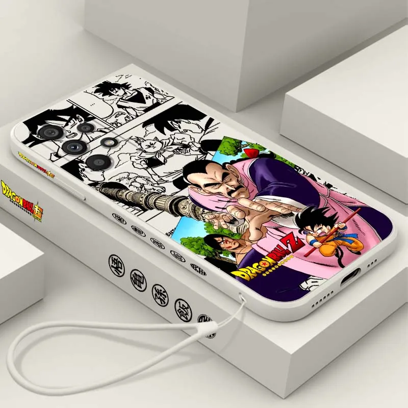 

Cartoon Training Combat Phone Case For Samsung Note 20 A17 A07 A36 A56 A73 A72 A71 A55 A54 A53 A52 A51 Liquid Left Rope