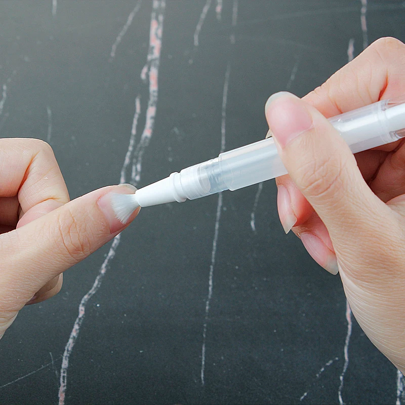 20/30/50/100Pcs 3ml Nail Oil Polish Transparent Twist Pen Tubes with Brush Empty Cosmetic Lip Gloss Applicators Nail Brush Tool