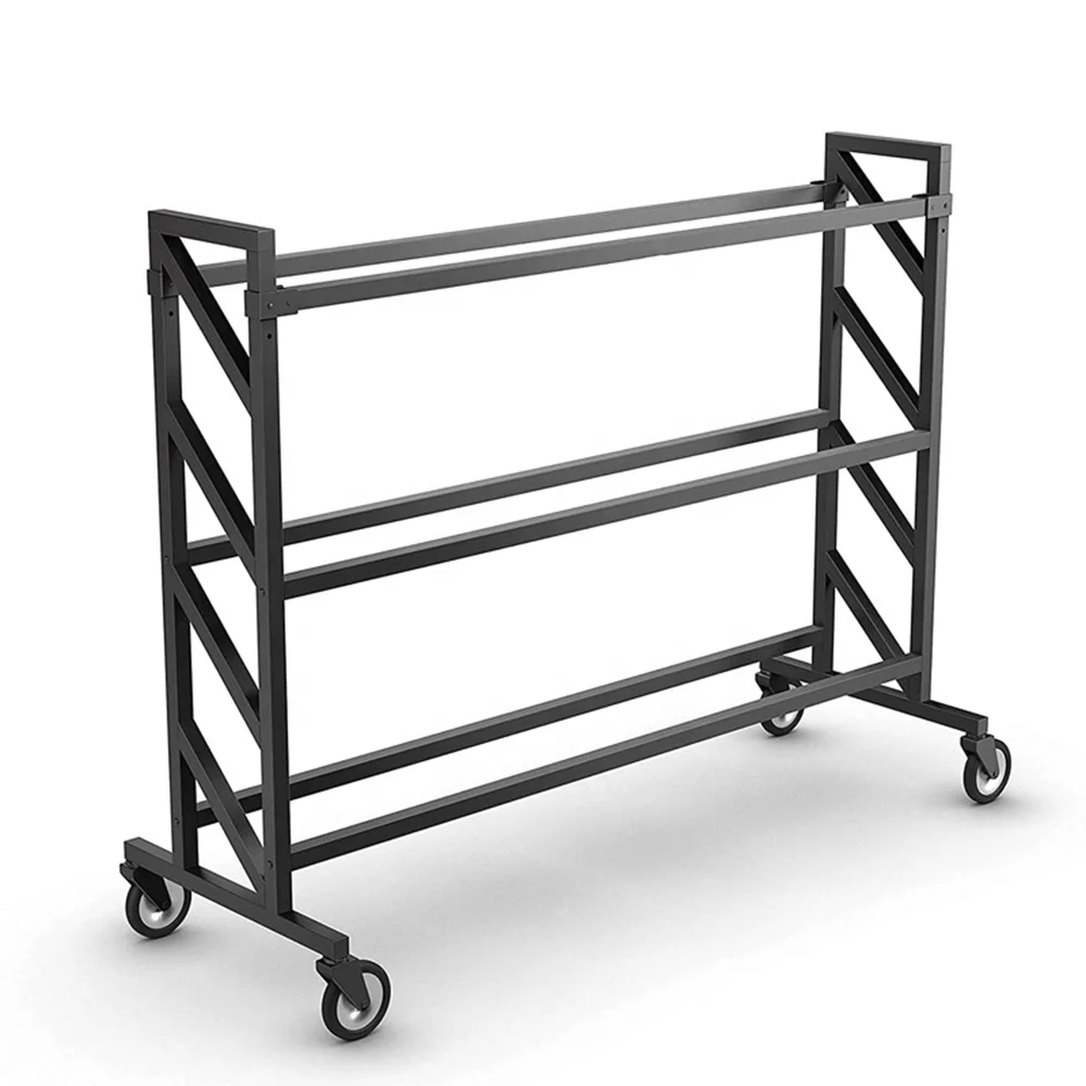 Atacado resistente de metal rack de armazenamento de basquete metal bola de futebol expositor rack de basquete com rodas