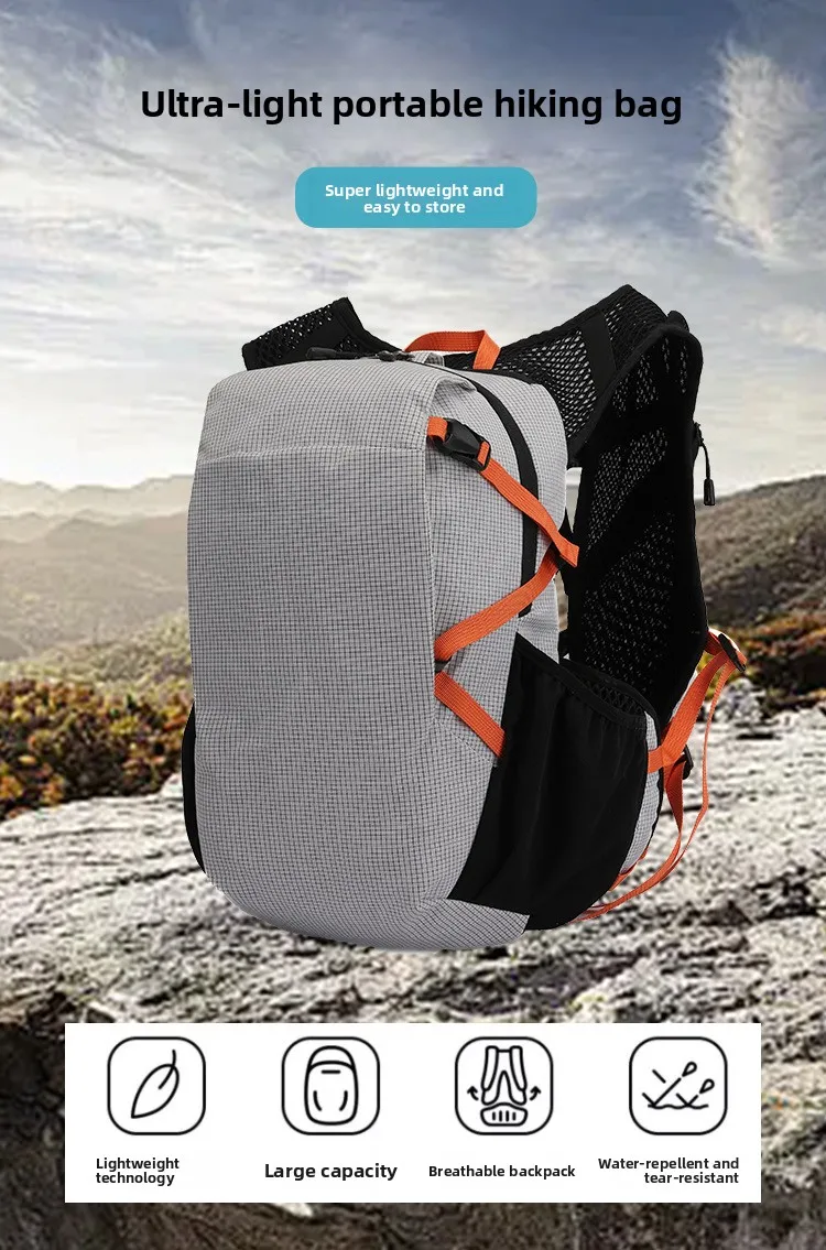 

Simple and casual backpack, multi-functional hiking backpack, trekking bag, water-resistant and lightweight outdoor bag