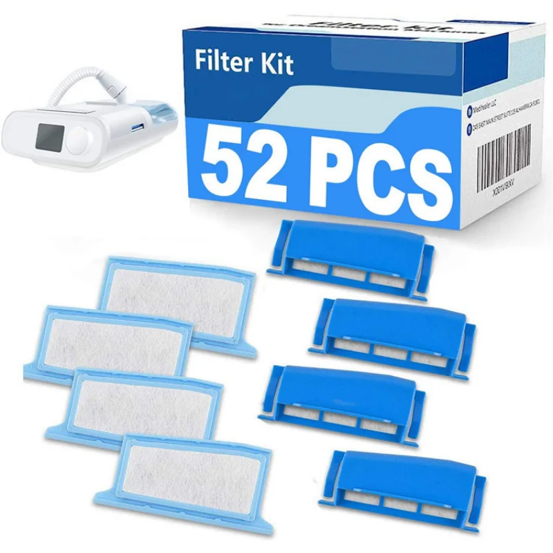 52 Uds filtros Dreamstation filtro CPAP para Respironics Auto Cpap filtro de algodón de repuesto para Apnea del sueño Anti ronquidos