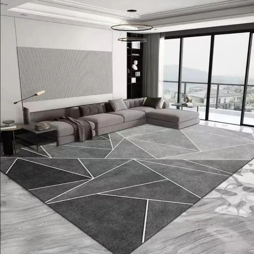 VIKAMA Light Luxury Crystal Pile Carpet Home Bedroom Living Room Full Non-slip Dirty Resistant Floor Mat