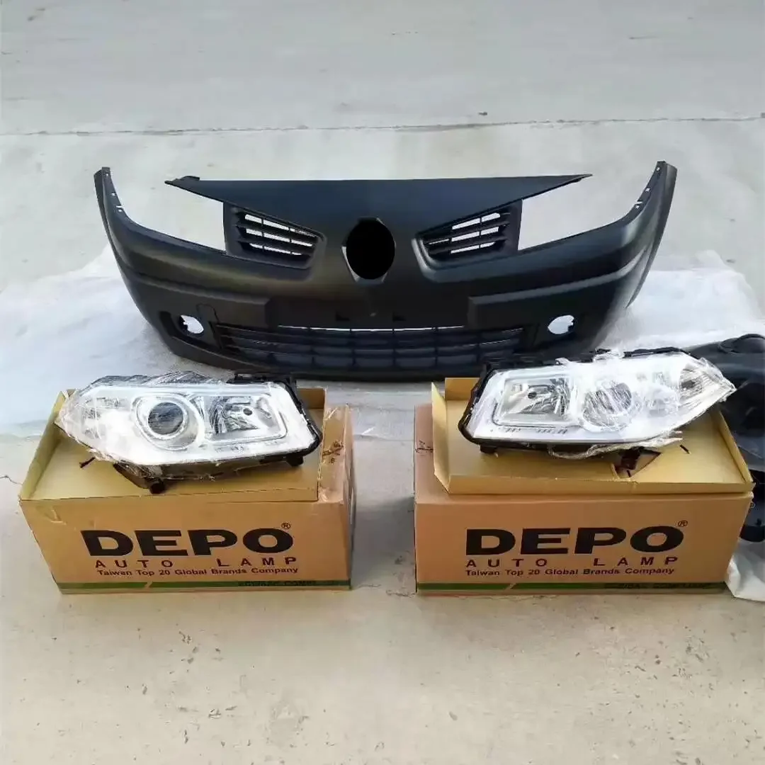 Car Front Bumper Headlight for Renault Megane Scenery carbine Laguna Latitude 2006-2007