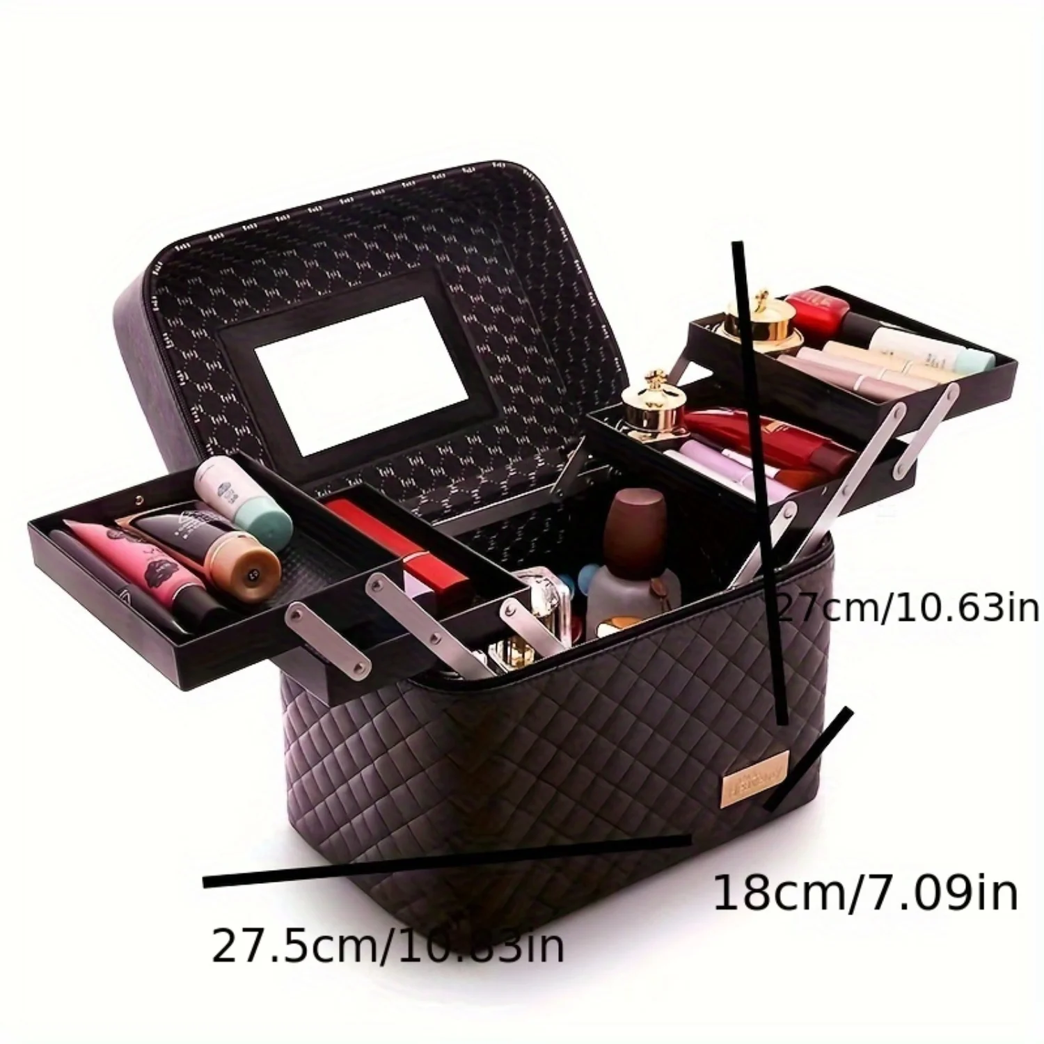 Multi-layer Large Capacity Simple Toiletry Bag - Travel Makeup Case, Multi-functional Cosmetic Bag for Makeup Skincare, Portable