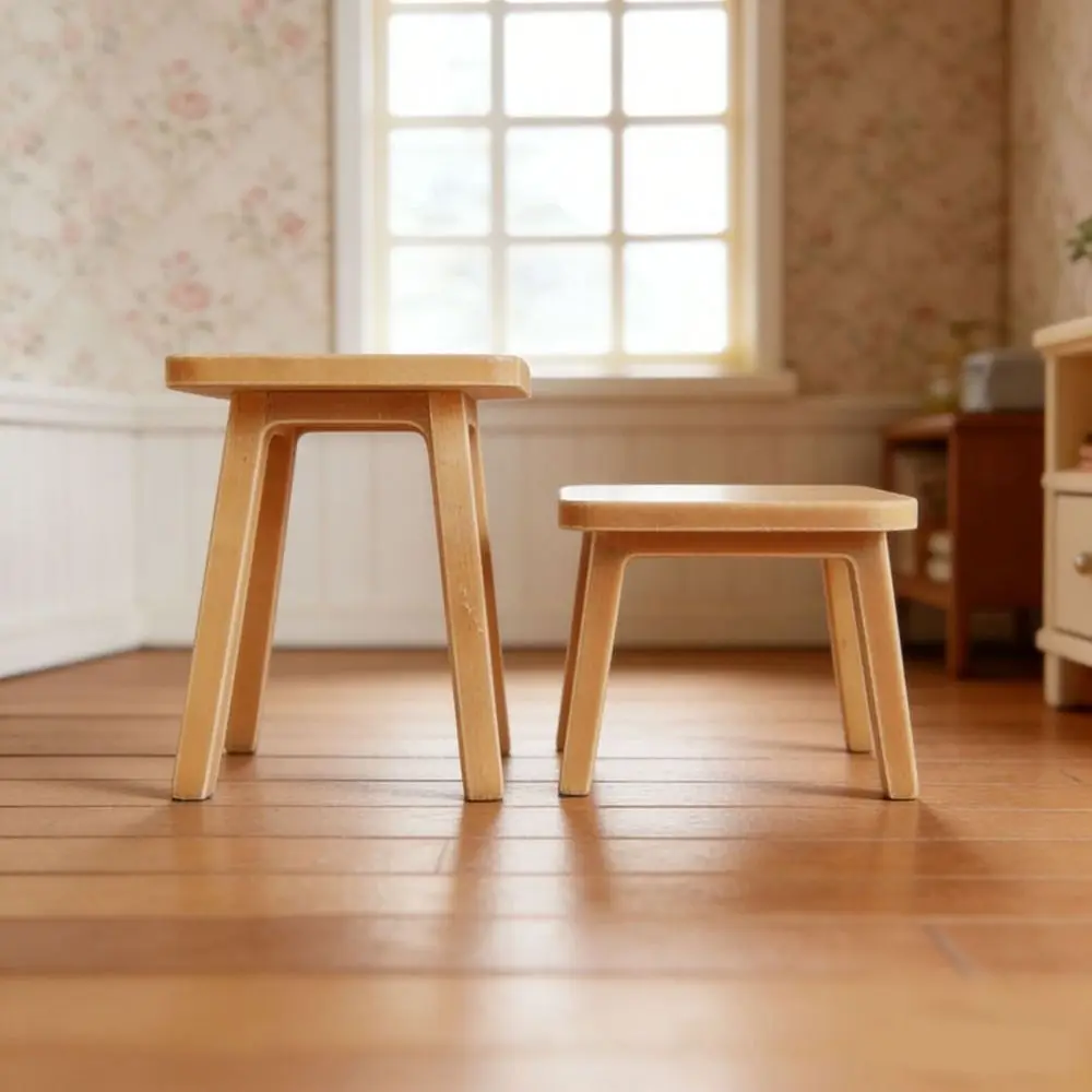 

1:12 Dollhouse Simulation Chairs Mini Multistyles European Style Stool Model Living Room Furniture