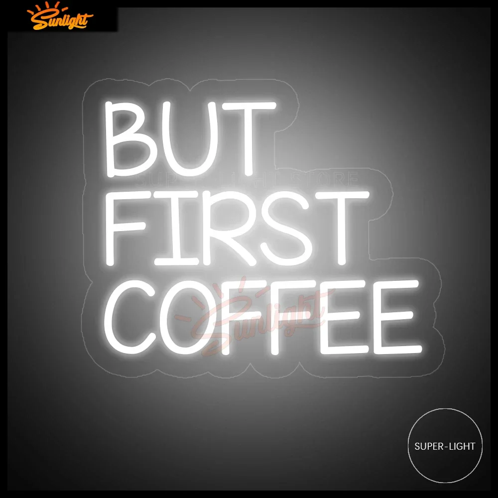 But First Coffee Shop Neon Sign, Coffee Neon Sign, Cafe Decor, Handcrafted Light Sign, Neon Sign Cafe, Coffee Shop Cafe