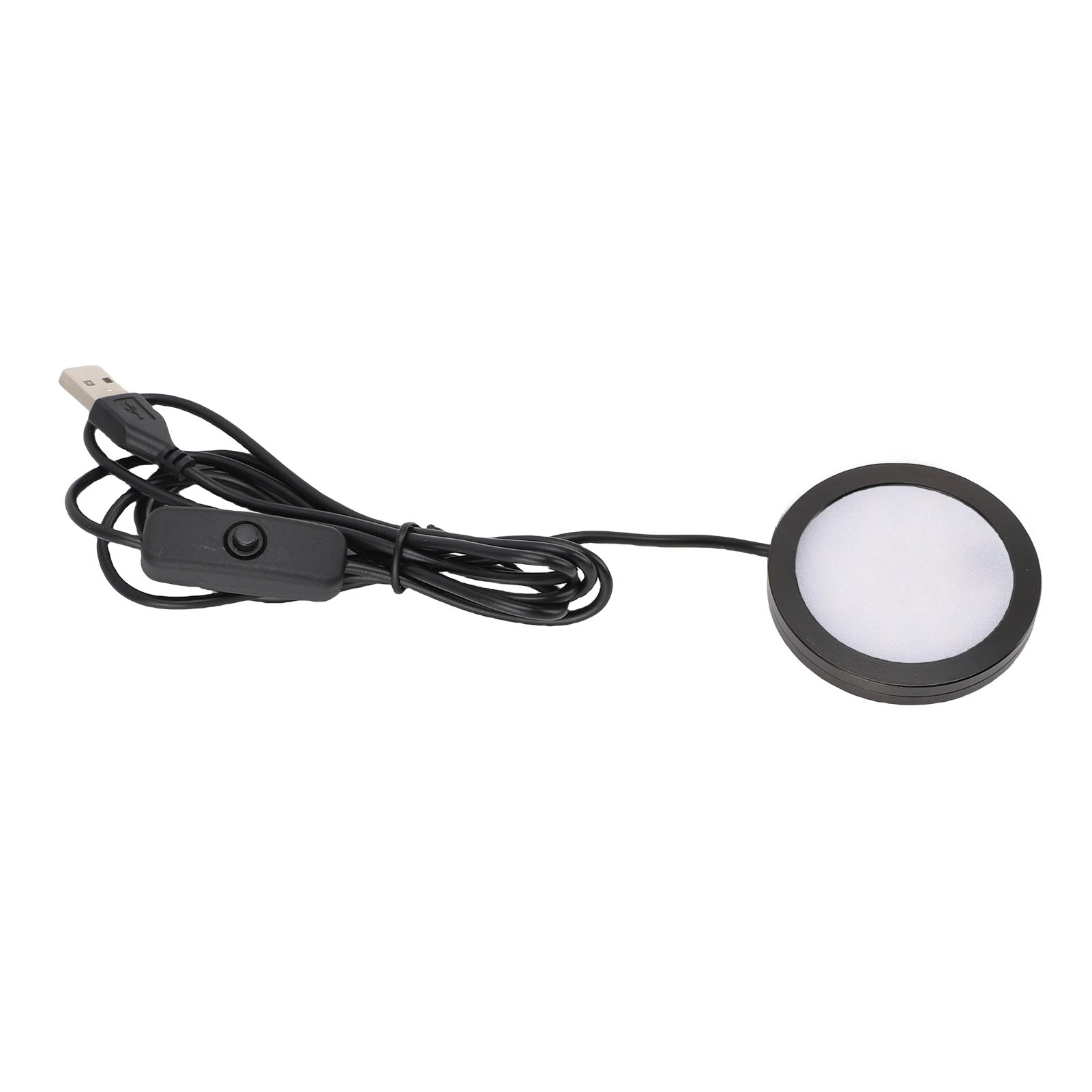 LED Round Light Ultra Thin Aluminum Casing Under Counter Lighting with 1.5m Cable for Ceiling Bedroom Kitchen USB Plug in 5V view 4